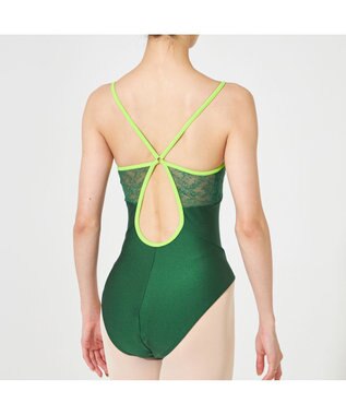 Chacott キャミソールレオタード エメラルドグリーン