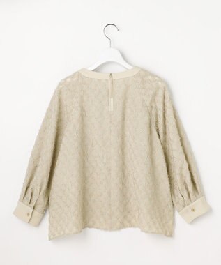 自由区 【セットアップ対応】ワッシャーカットジャカード ブラウス ベージュ