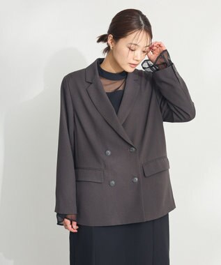 CRAFT STANDARD BOUTIQUE Ｗテーラードジャケット Dark Gray