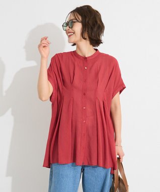CRAFT STANDARD BOUTIQUE 【追加】ヴィンテージボイルタックチュニック Red