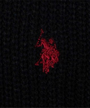 WEGO U.S. POLO ASSN.|別注畔編みニットプルオーバー ブラック