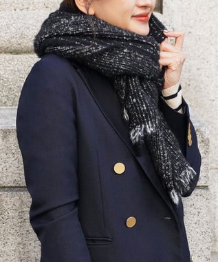 muto アルパカウールストール m-alp-black