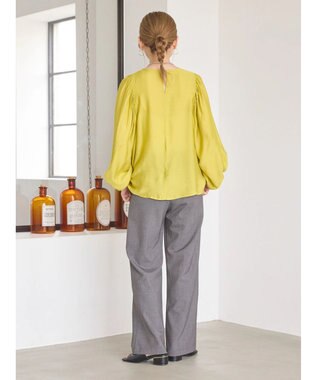 AMERICAN HOLIC 袖ボリュームシアーブラウス Yellow
