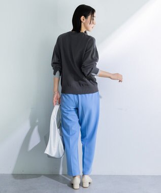 Green Parks アンチピリングレイヤード風ニットプルオーバー Dark Gray