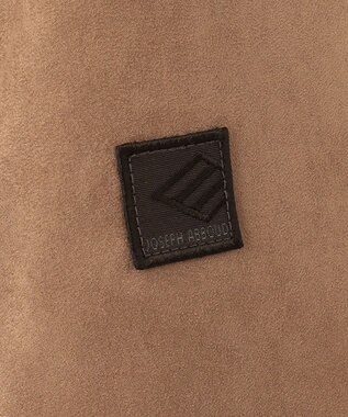 JOSEPH ABBOUD 【キルトレスダウン】ナチュラルダイスウェード ダウンコート キャメル系