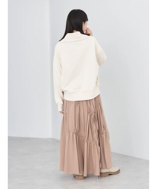 earth music&ecology ハーフＺＩＰスウェット Ivory