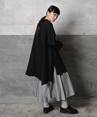 POLS リバーシブルドビー チュニック ブラック