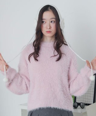 WEGO ハートニットイヤーマフ ホワイト