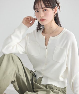 earth music&ecology ダブルポケットカーディガン