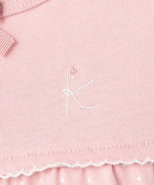 組曲 KIDS 【80-100㎝】 ドットティアードチュニック ピンク