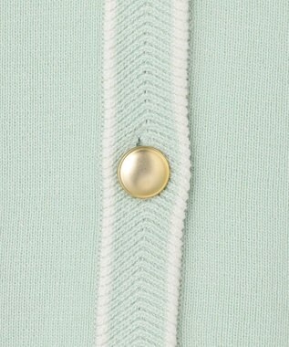 ANY SIS S 【花粉対策】ラインポイント カーディガン ミント