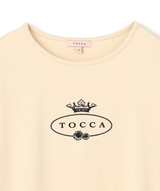 TOCCA HALLMARK FLOCKY LOGO TEE Tシャツ ベージュ系