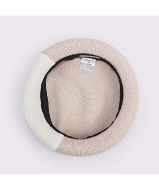 ATRENA 【日本製】カシミヤ混ケーブル掛け合わせベレー ベージュ