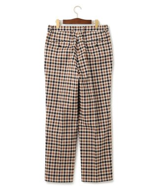 J.PRESS MEN カシミヤタッチワイド イージーチェックパンツ ブラウン系3