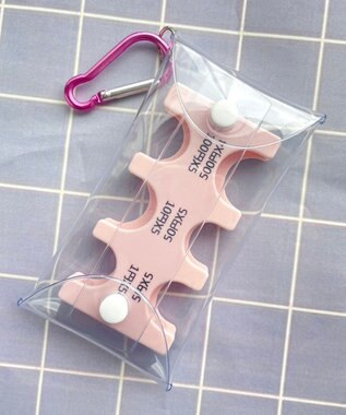 WEGO クリアケースコインホルダー ピンク