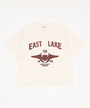 WEGO 【ユニセックス着用ITEM】グラフィックヘンリーネックT（SS） オフホワイト