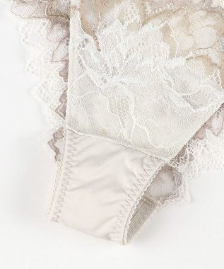 WACOAL Ｔバック ショーツ 【ハグするブラ】 BXB418とペア はきこみ丈あさめ バックのかぶりが広め ソング レディース PXB418 /ワコール アイボリー