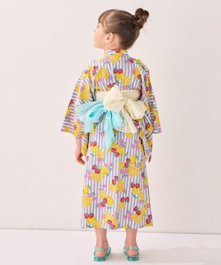 ANY KIDS 3WAY ロング丈 浴衣 セット フルーツ×ストライプ