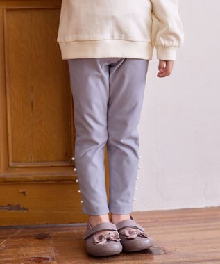 ANY KIDS 7days ドリームストレッチ 裏起毛 パンツ サックスブルー