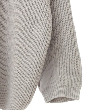 earth music&ecology チュールフリルカーディガン Light Gray