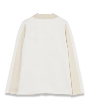 JOSEPH ウールシルクバイカラー　カーディガン Ivory Combo