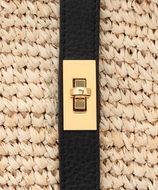 23区 VIOLAd'ORO ラフィア ビッグ トートバッグ ベージュ系