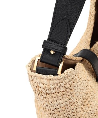 23区 VIOLAd'ORO ラフィア ビッグ トートバッグ ベージュ系