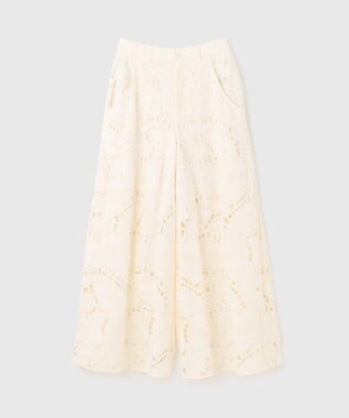 GRACE CONTINENTAL カットワークバギーパンツ キナリ