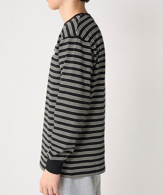 OP／FILA 【Kappa】ウェルネスクラブボーダーロンT ブラック