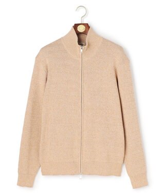 J.PRESS MEN ギマコットンフルジップ カーディガン ベージュ系