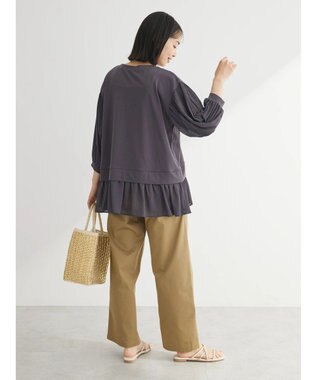 Green Parks 消しプリーツドッキングカットチュニック Gray