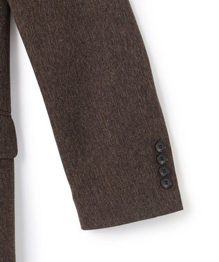 uncrave ウォッシャブルウールライクツイル2 ジャケット キャメルヘリンボーン