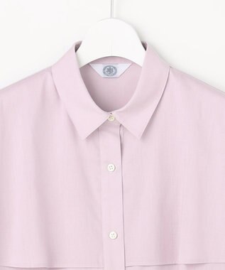 J.PRESS LADIES L 【WEB限定カラーあり・一枚で着映え】ラミーポプリン ティアード シャツ 【WEB限定】ラベンダー系