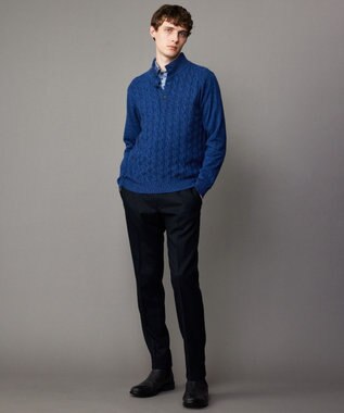 JOSEPH ABBOUD 【柔らか】シャンブレーツイルピーチ シャツ サックスブルー系6