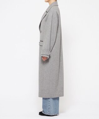 uncrave ロング チェスターコート（uncrave WHITE） ライトグレー