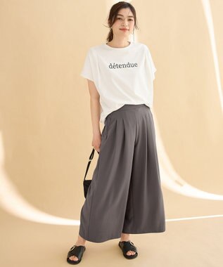 ANY エニィファンクションフレンチスリーブTシャツ オフ(ロゴ)