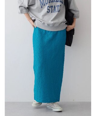 AMERICAN HOLIC フクレジャガードタイトスカート Blue