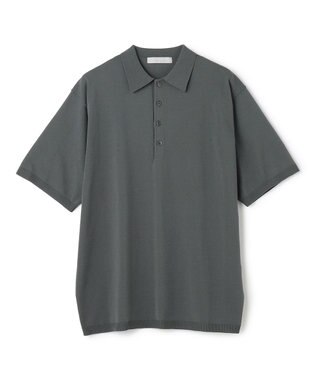 UNFILO MENS アラエルアンチピリングニット ポロ セイジグリーン