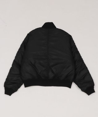 WEGO ナイロンスタンドブルゾン ブラック