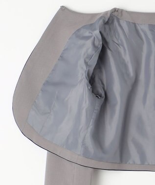 ANY KIDS ボレロ付き ワンピース グレー×ネイビーチェック