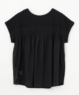 ANY L 前後２ＷＡＹ異素材コンビカットソー ブラック