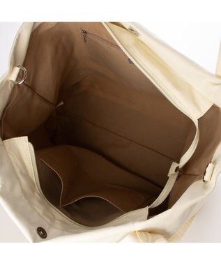 UNBILLION カシュカシュ cachecache / コード編みハンドルビッグナイロントート アイボリー