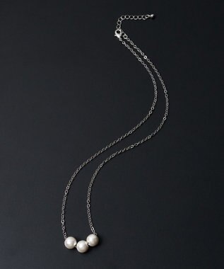 WEGO M立体モチーフ3連ネックレス