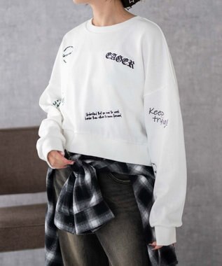 WEGO スクリブルグラフィックスウェット ホワイト