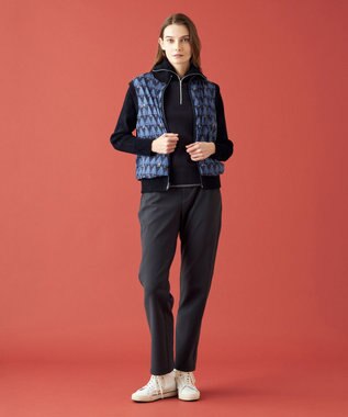 23区GOLF 【WOMEN】ストレッチモール リバーシブル ベスト 1着で2着分のお得感 温度調節に◎ ネイビー系