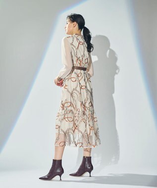 GRACE CONTINENTAL チェーン刺繍ワンピース キナリ