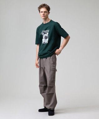 J.PRESS MEN 【AaronChang】【UNISEX】プリント Tシャツ グリーン系