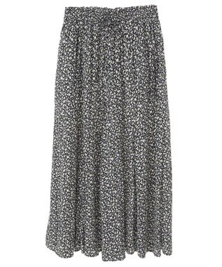 Green Parks サラフレワイドパンツ（柄） Flower