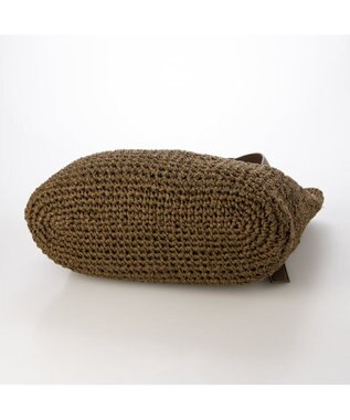 UNBILLION カシュカシュ cachecache / ベルトハンドルクロッシェトート カゴバッグ ブラウン