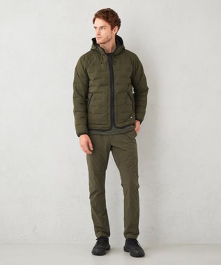 JOSEPH ABBOUD MOUNTAIN 【UNISEX】リバーシブルストレッチ ダウンパーカー カーキ系